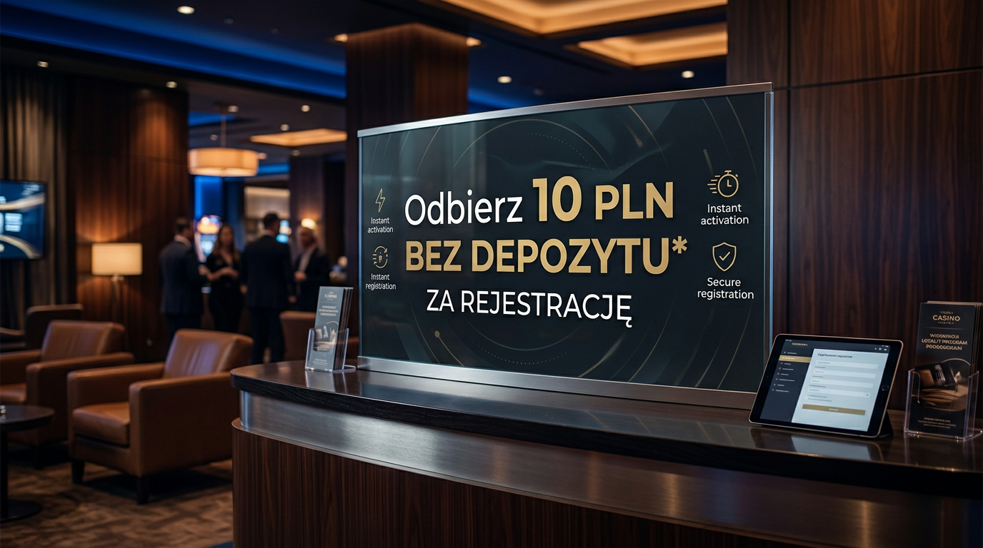Bonus 10 zł bez depozytu 2026 - grafika promocyjna.